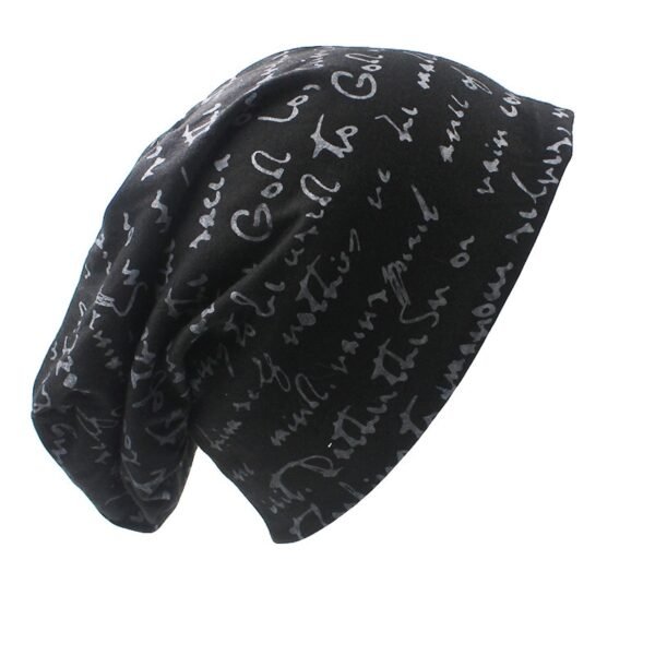 Unisex Printed Beanie Hat - Image 3