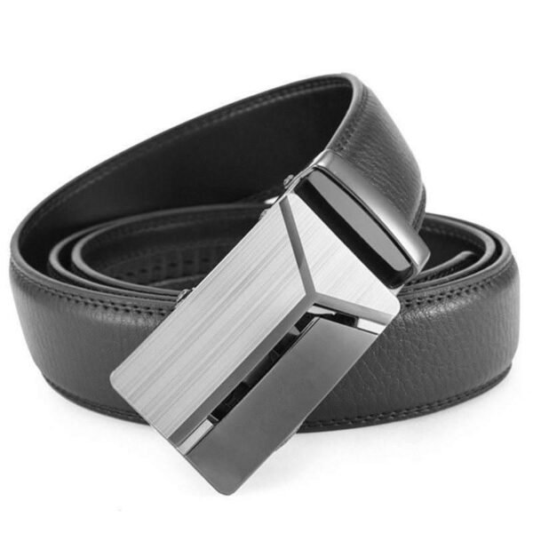 Men's Automatic Buckle Leather Belt - Image 3