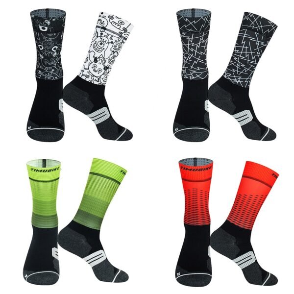 Men's Colorful Bicycle Compression Socks - Image 3