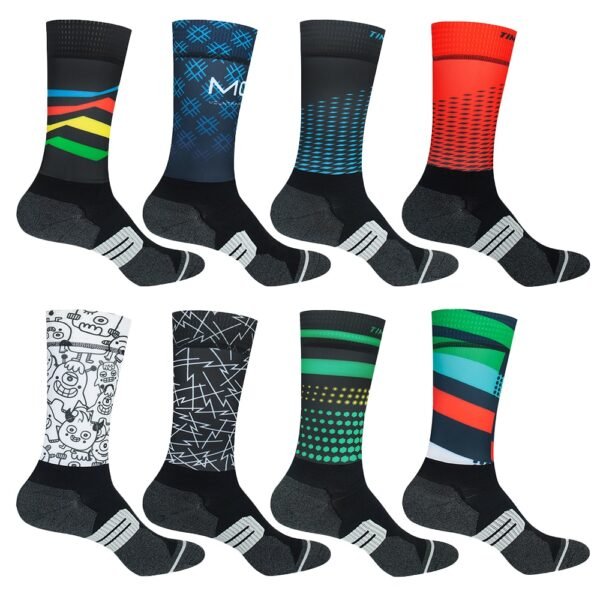 Men's Colorful Bicycle Compression Socks - Image 5