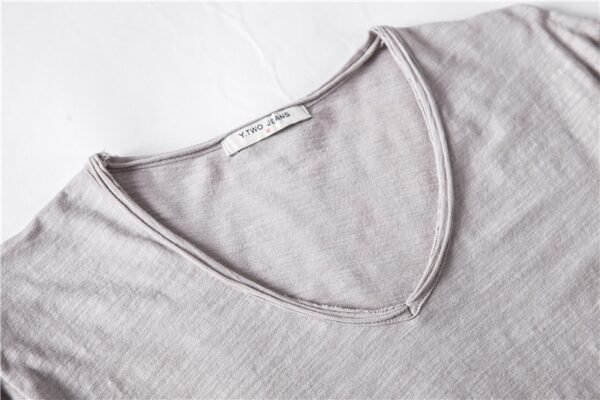 Men's Cotton V-Neck T-Shirt - Image 4