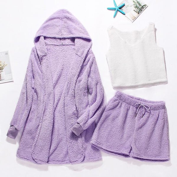 Winter Warm Flannel Pajamas Set for Women - Image 5